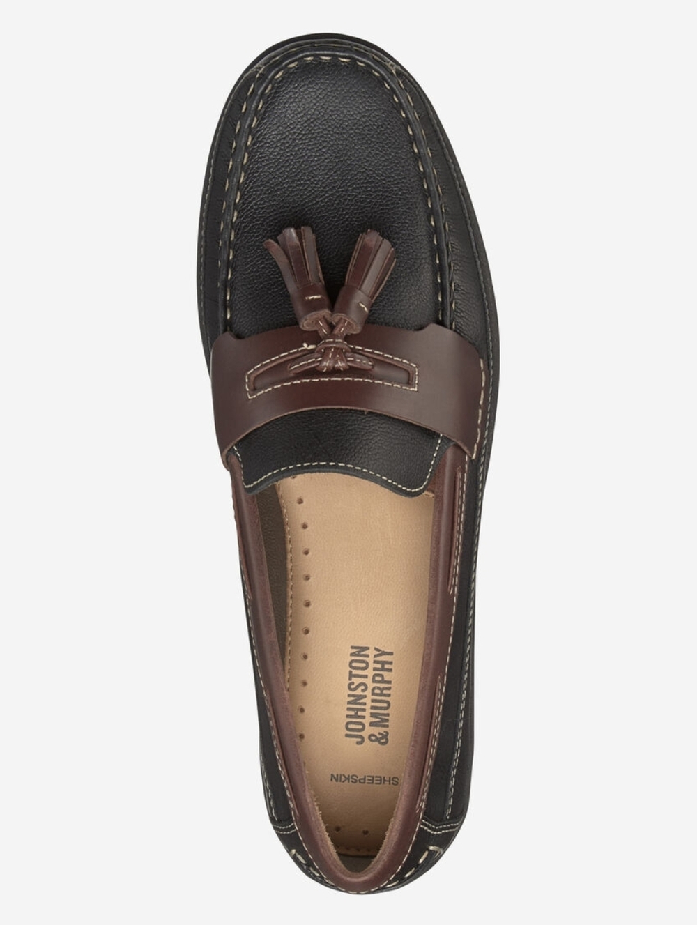 Johnston & Murphy Locklin Oiled Leather Fowler Tassle Loafers